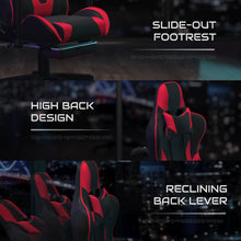 Load image into Gallery viewer, Echo Gaming Desk & Chair Set: Faux Leather Reclining Gaming Chair; Gaming Desk with Headphone Hook and Cupholder