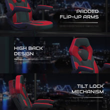 Load image into Gallery viewer, Alpha Bundle with Gaming Desk and Chair: High Back Chair with Arms; Desk with Headphone Hook/Cupholder