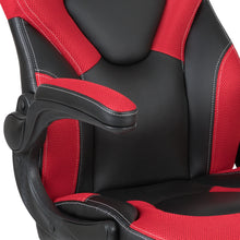 Load image into Gallery viewer, Alpha Bundle with Gaming Desk and Chair: High Back Chair with Arms; Desk with Headphone Hook/Cupholder