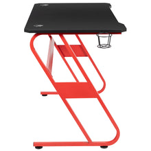 Load image into Gallery viewer, Alpha Bundle with Gaming Desk and Chair: High Back Chair with Arms; Desk with Headphone Hook/Cupholder