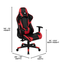 Load image into Gallery viewer, Bravo Gaming Desk &amp; Chair Set: High Back Gaming Chair with Lumbar Support &amp; Adjustable Arms; Desk with Cupholder/Headphone Hook
