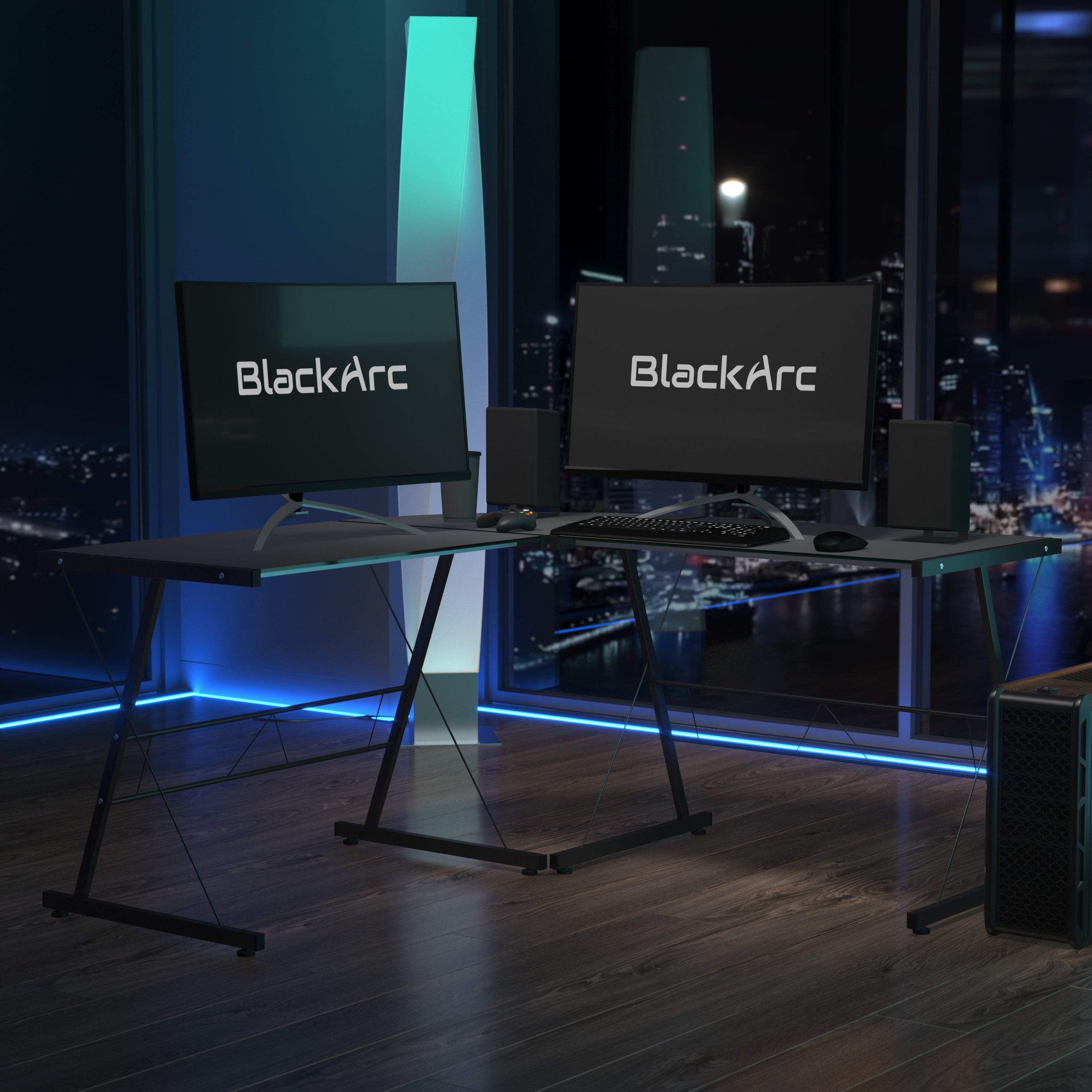 ArcTec Ice Gaming Desk – BlackArc Gaming