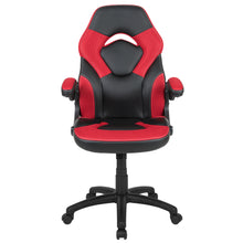 Load image into Gallery viewer, Gamma Gaming Desk &amp; Chair Set - High Back Gaming Chair with Flip-Up Arms; Desk with Detachable Headphone Hook/Cupholder
